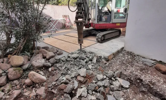 Démolition d'une partie de terrasse à Porto-Vecchio